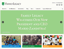 Tablet Screenshot of familylegacy.com