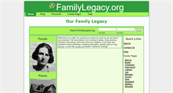 Desktop Screenshot of familylegacy.org